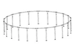 26' X 52" Coleman Power Steel Pool Frame