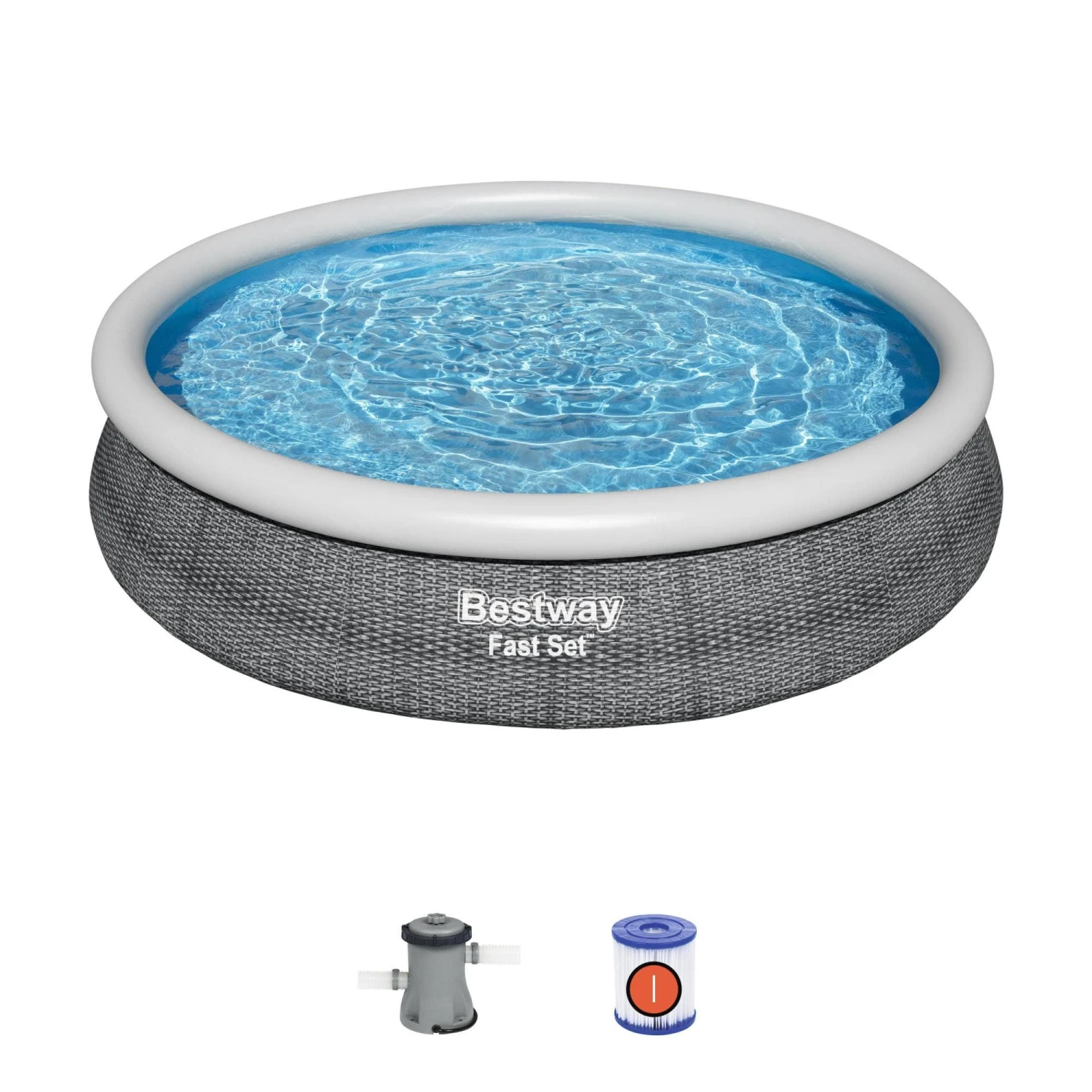 Bestway Fast Set 12โ X 30โ Round Inflatable Pool Set - Image 5