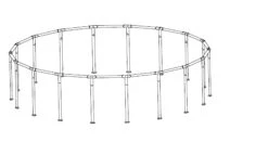 Half Frame For 18' Power Steel Pools