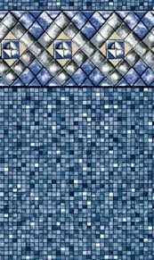 Swimline Diamond Cube 15-Foot-by-25-Foot Oval Liner | Esther Williams Style | 52-Inch Wall Height