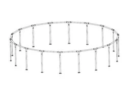 18' X 48" Half Pool Frame