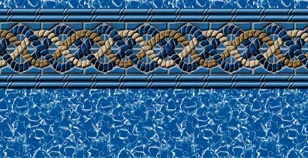 Swimline Mystery Gold 12-Foot-by-24-Foot Oval Liner | Unibead Style | 52-Inch Wall Height