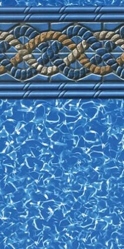 Swimline Mystery Gold 18-Foot-by-33-Foot Oval Liner | Unibead Style | 52-Inch Wall Height