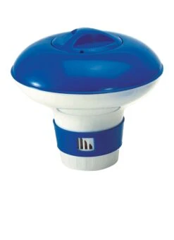 9" Floating Swimming Pool Chlorine Dispenser Blue/White
